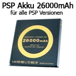 PSP AKKU / externer Akku 26000mAh