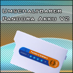 Umschaltbarer Pandora Akku V2 für PSP Fat/Classic