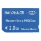 SanDisk - Memory Stick Pro Duo Speicherkarte - 2GB